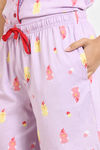 Zivame Joyful Jingles Knit Cotton Shorts Set - Coronet Blue — thumbnail 6